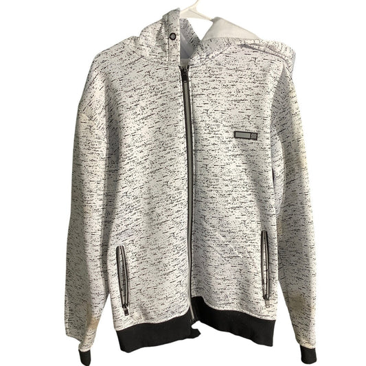 Encrypted Zip Hoodie Men’s Size XL – Streetwear, Full-Zip, Hooded