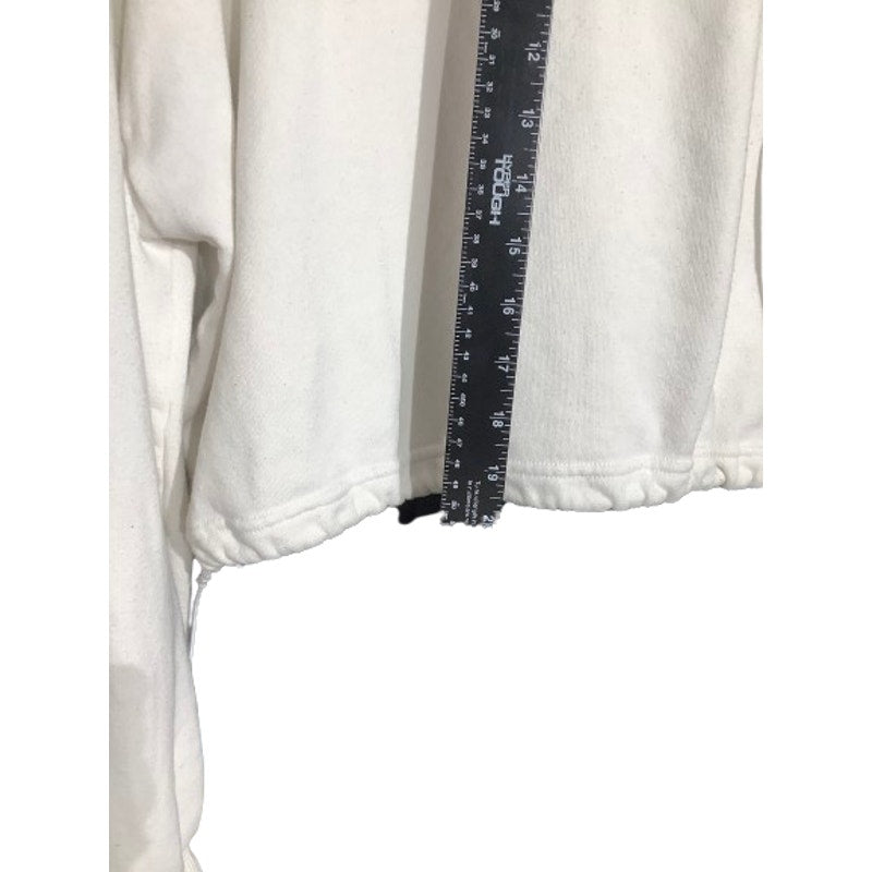 American Eagle California LA Hoodie White Women’s Large — Cropped, Cozy, Graphic