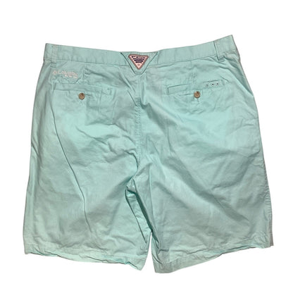 Columbia PFG Men’s Teal Cotton Shorts Size 36W 10L — Fishing, Outdoor, Casual