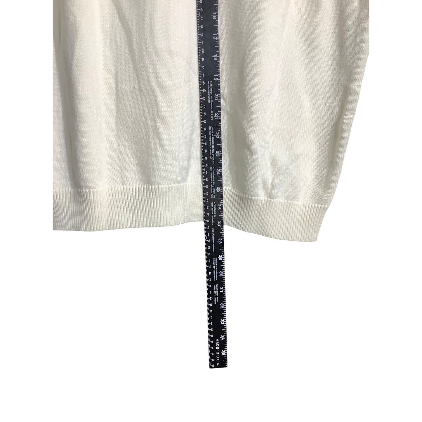 Cypress Links Golf Sweater Vest, Ivory, Men’s Size L — Classic, Preppy, Cotton