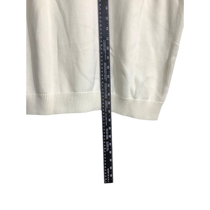 Cypress Links Golf Sweater Vest, Ivory, Men’s Size L — Classic, Preppy, Cotton