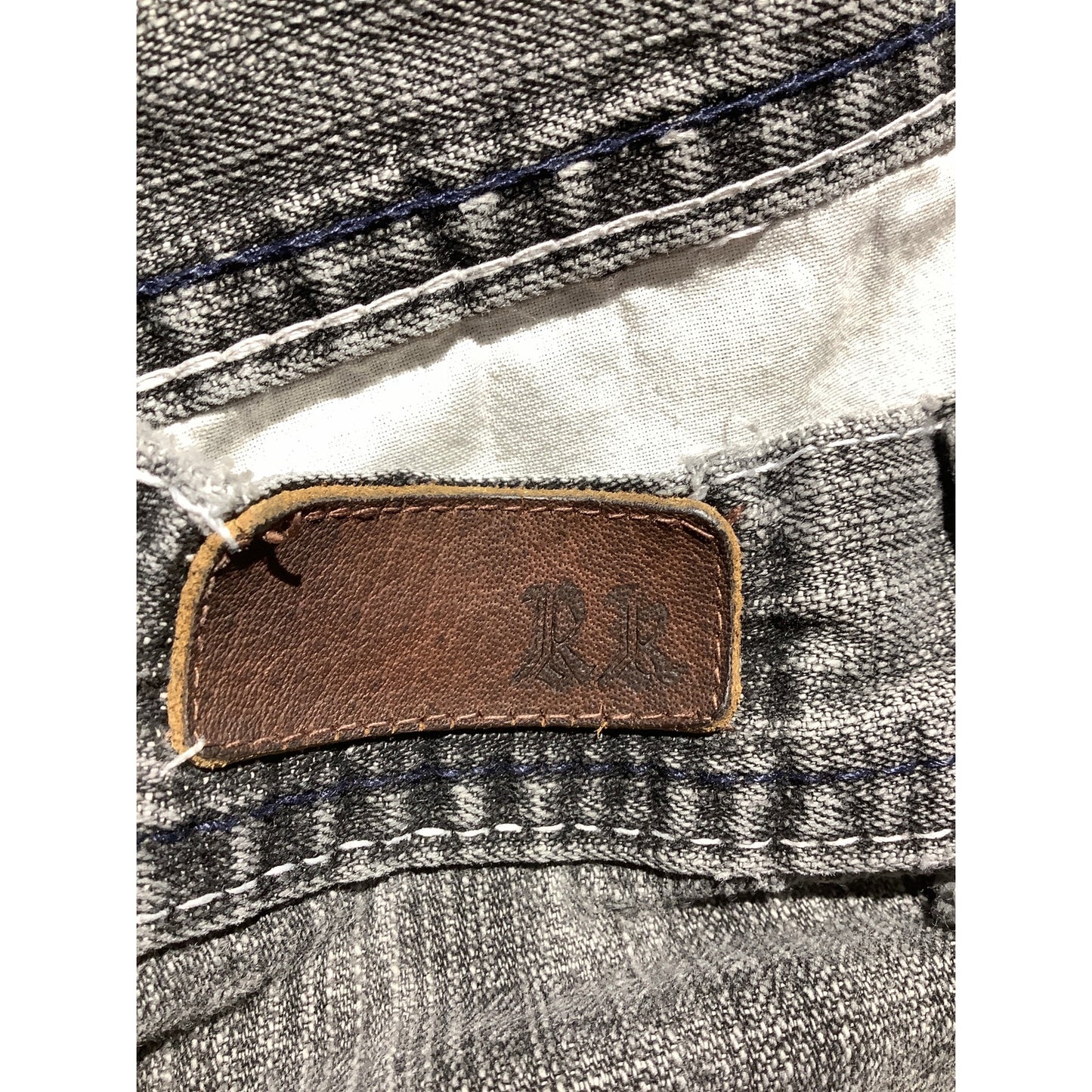 Rock Revival Gray Baggy Jeans Men’s 38W 32L — Streetwear, Relaxed, Y2K