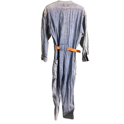 Lizwear Vintage Denim Jumpsuit Women’s Size S Petite – Retro, Utility, Belted