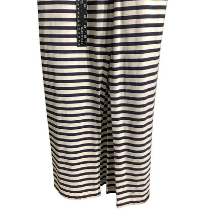 J.Crew Navy White Striped Maxi Dress Women’s 2 — Coastal, Nautical, Preppy