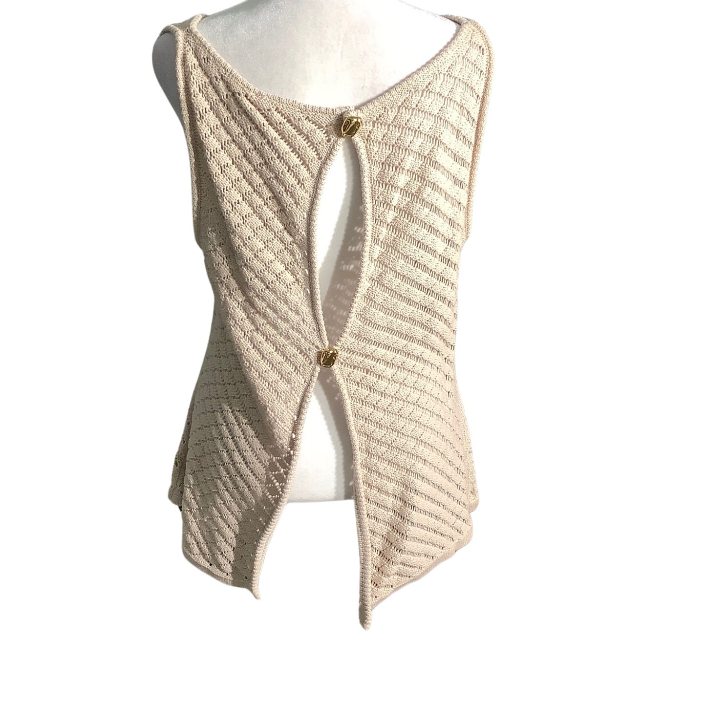 Meshki Guiliana Sleeveless Knit Top Women Large — Minimalist, Chic, Lightweight