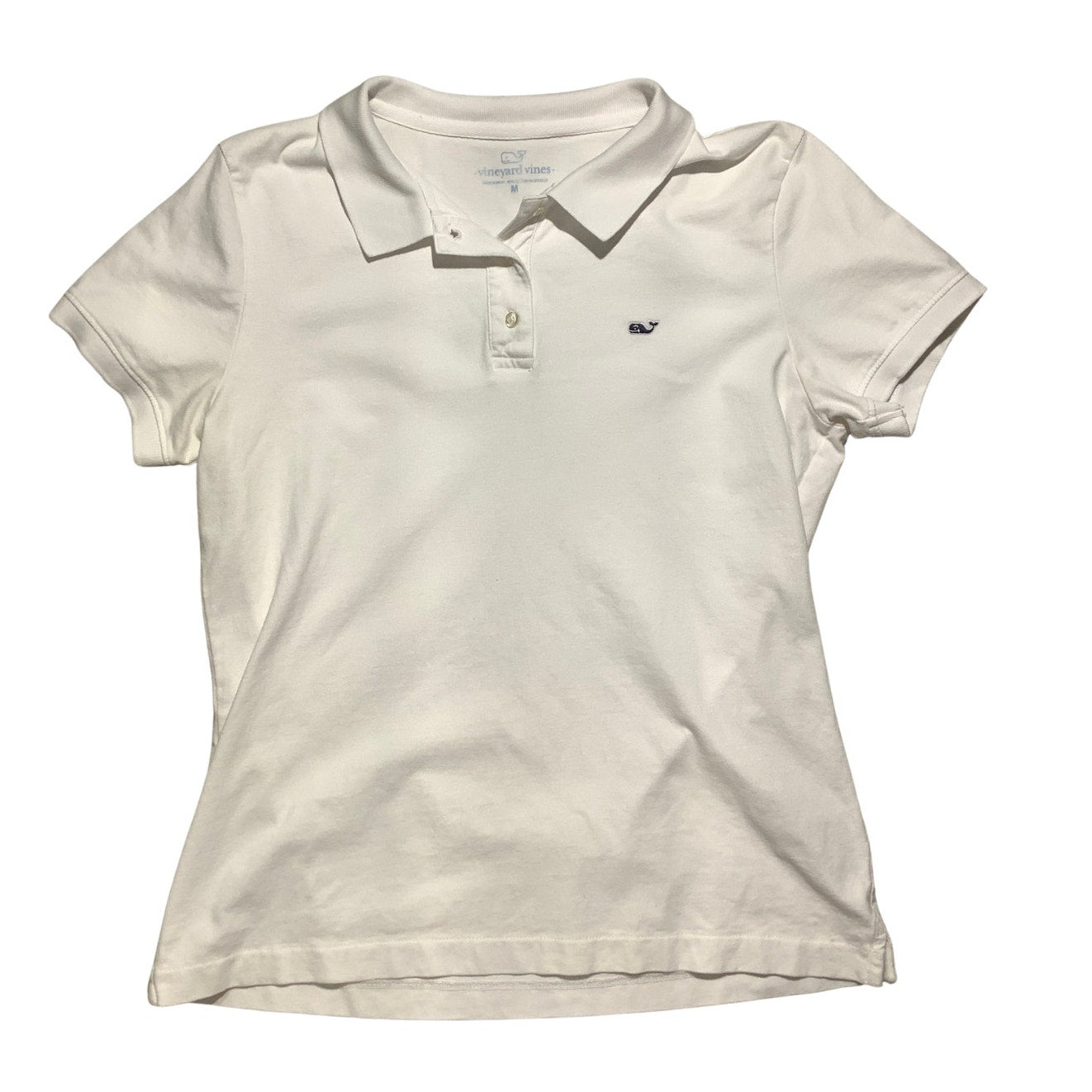 Vineyard Vines Kids White Polo Shirt Size M — Preppy, Casual, Classic