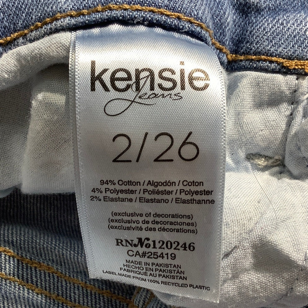Kensie Jeans Light Wash Women's Size 2/26 — Skinny, Distressed , Stretch