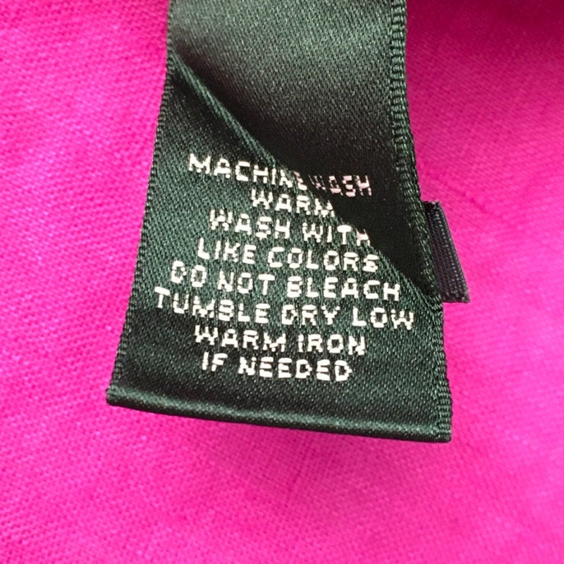Lauren Ralph Lauren Magenta Button-Up Shirt - Classic, Preppy, Office Siren