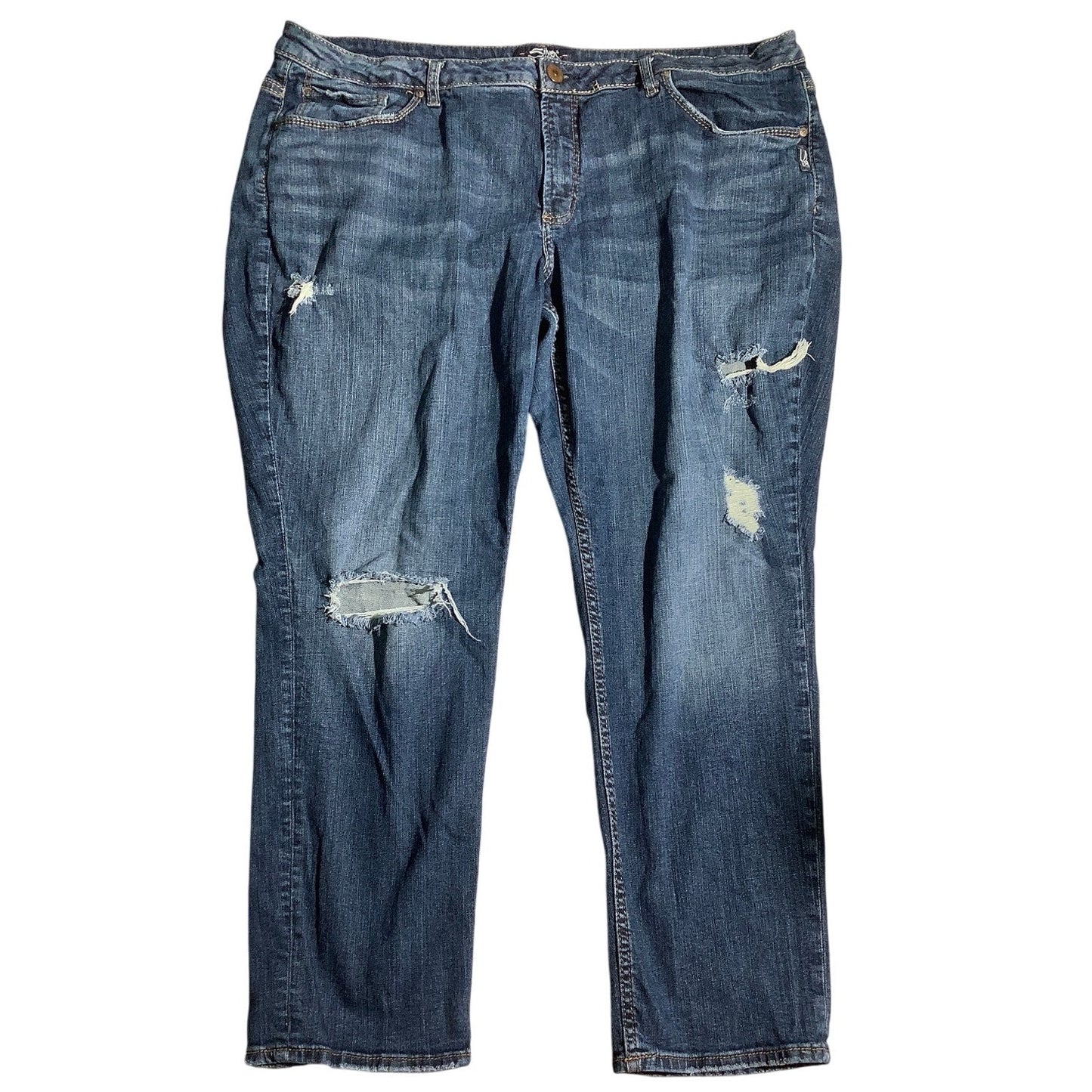 Silver Jeans Co. Straight Jeans Women’s Size 22 L27 – Edgy, Relaxed, Stylish