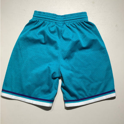 Mitchell & Ness Youth M 10-12 Charlotte Hornets Teal NBA Basketball Shorts