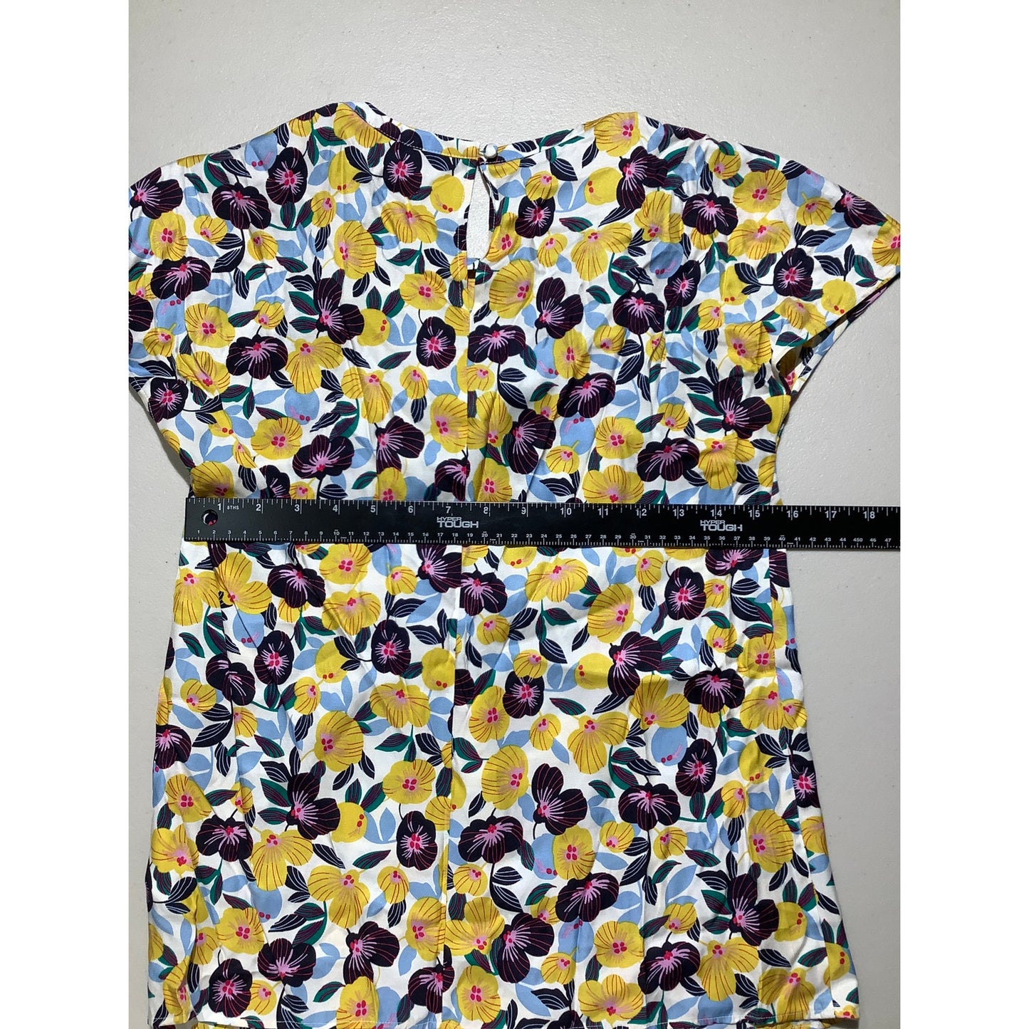 Boden Multi-Color Floral Silk Blend Top Women 4 Regular —Floral, Elegant, Spring