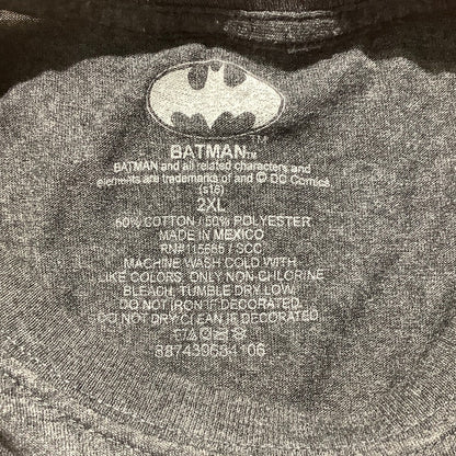 Batman Graphic T-Shirt Men’s Size 2XL – Dark Gray, Superhero, Crew Neck