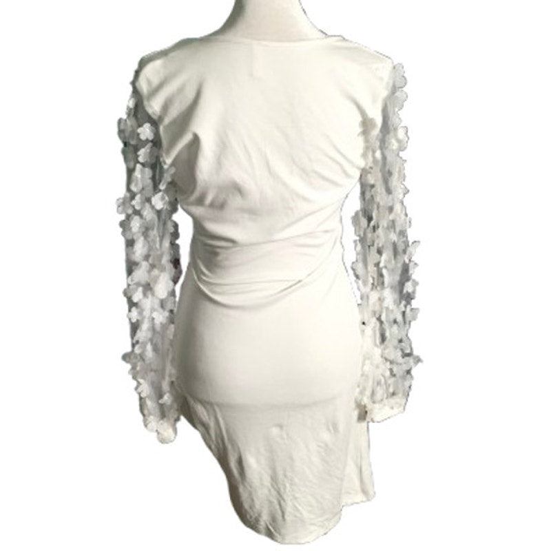 Laughido White Dress Size SM – Coquette, Elegant, Statement, Fairy