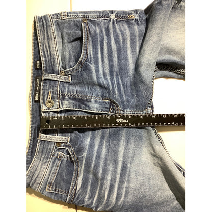 BKE Jake Men’s 34x30 Dark Blue Straight Leg Jeans — Distressed, Western, Casual