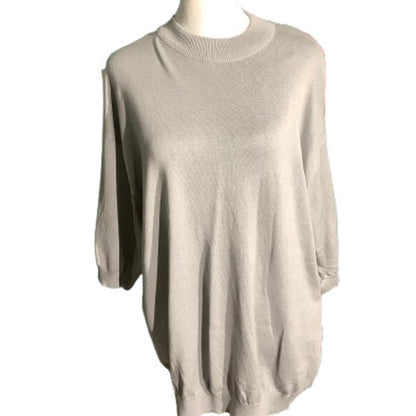 Pronto Uomo Short Sleeve Sweater Men's XL — Silk Blend, Knit, Business Casual