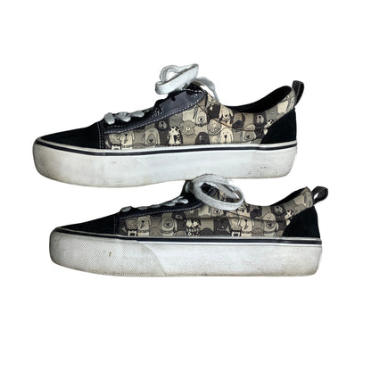 Skechers BOBS Dog Print Sneakers Women Size 8 — Casual, Animal Lover, Streetwear