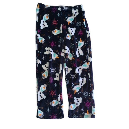 Disney Frozen Olaf Fleece Pajama Pants Child Size S (4-6) - Cozy, Winter, Cute