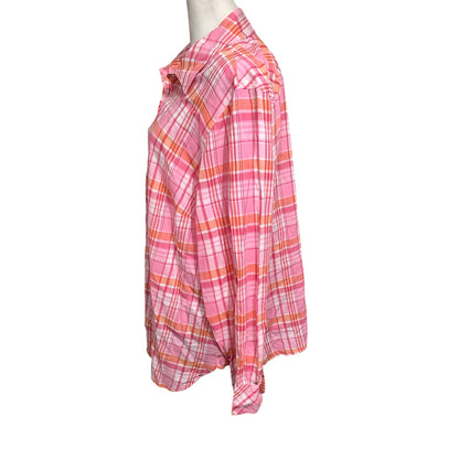 Talbots Plaid Button-Up Shirt Size XL - Preppy, Classic, Casual