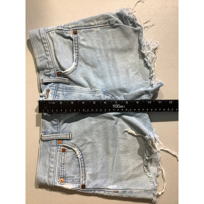 Madewell Relaxed Light Wash Denim Shorts Size 23 – Grunge, Y2K, Streetwear