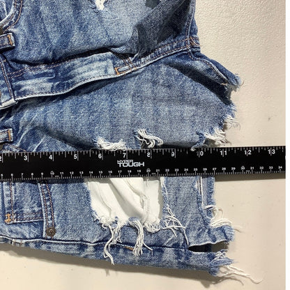 American Eagle Rigid Jean Shorts Women’s Size 000— Distressed, High Rise, Cutoff