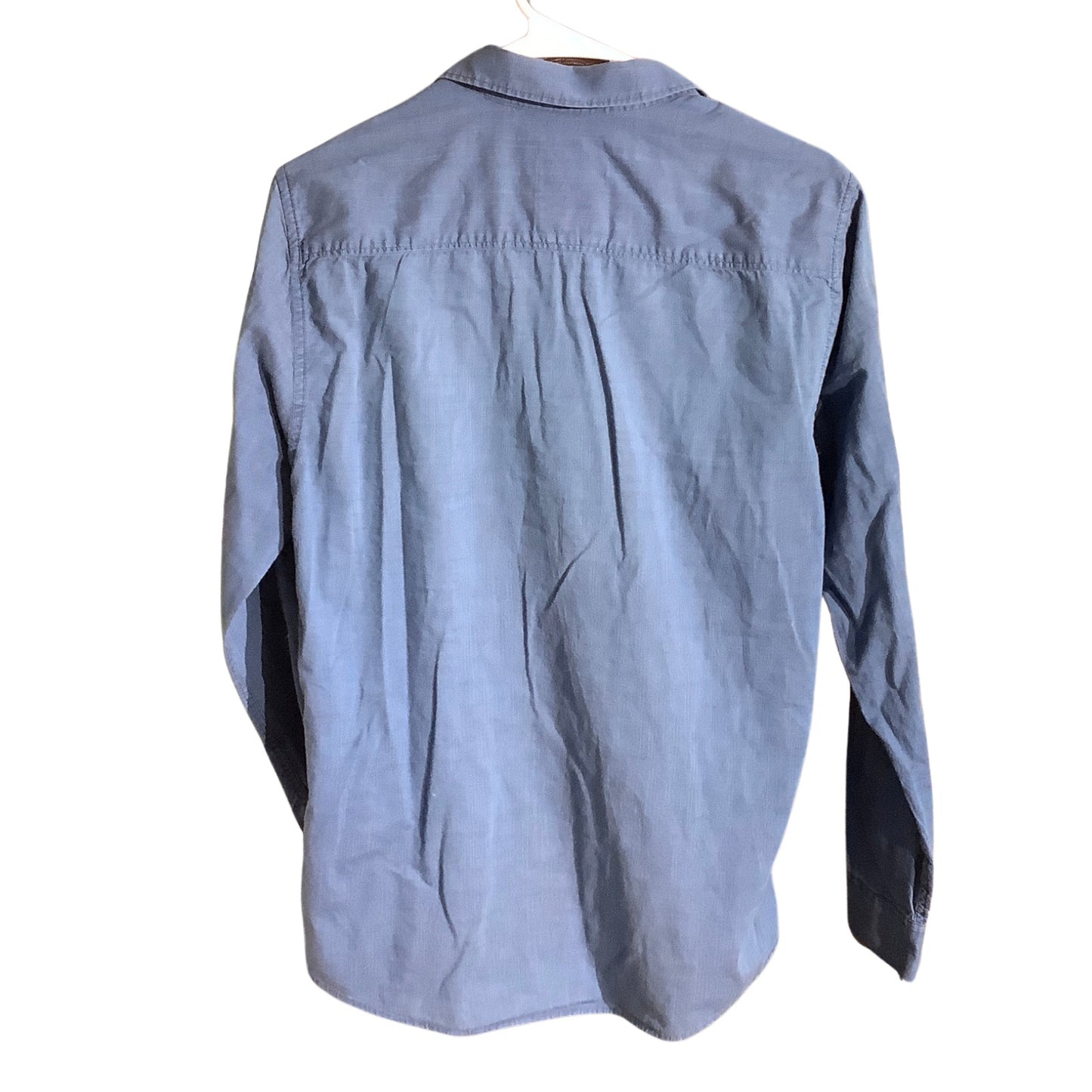 Guess Blue 100% Cotton Popover Shirt Men’s S — Casual, Preppy, Coastal
