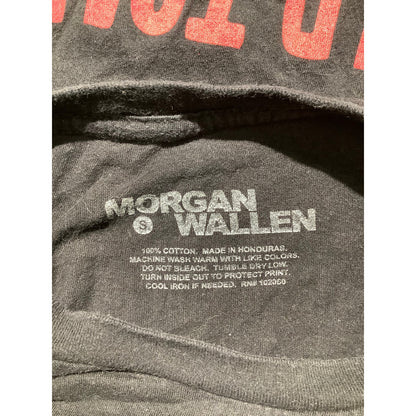 Morgan Wallen One Night At A Time Men's Small Black 100% Cotton T-Shirt