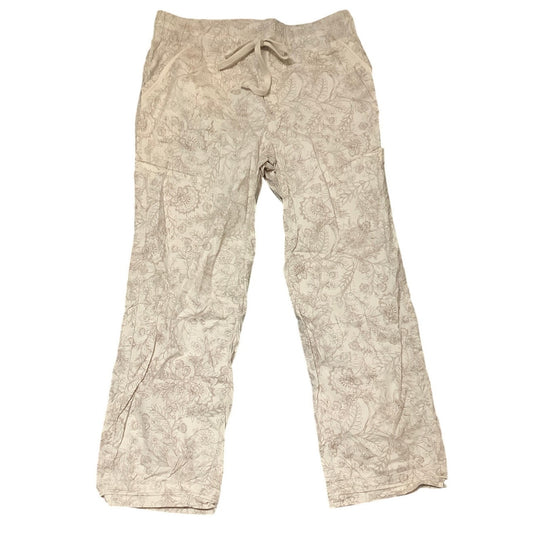 Democracy Cream Floral Cargo Pants, Size 6 – Boho, Casual, Utility