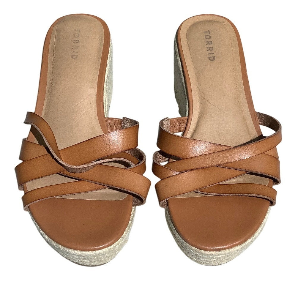 Torrid Wedge Sandals Women’s Size 11WW – Strappy, Comfort, Summer