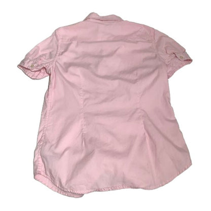 Polo Ralph Lauren Girls Pink Button-Up Shirt Size 16 – Preppy, Classic, Cute