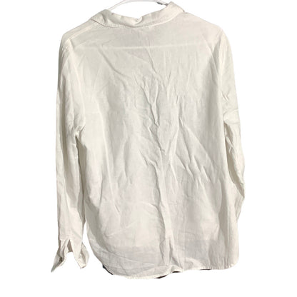 Orvis Linen Blend Button Down Shirt Women’s Medium — Collared, Casual, Coastal