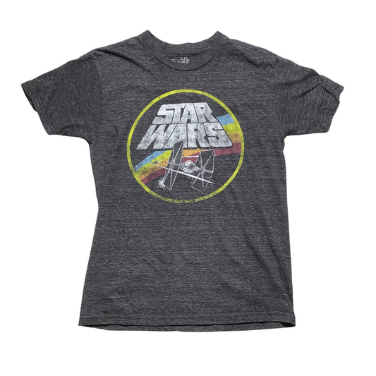Star Wars Heathered Gray Graphic T-Shirt Size S — Movie, Geek, Casual