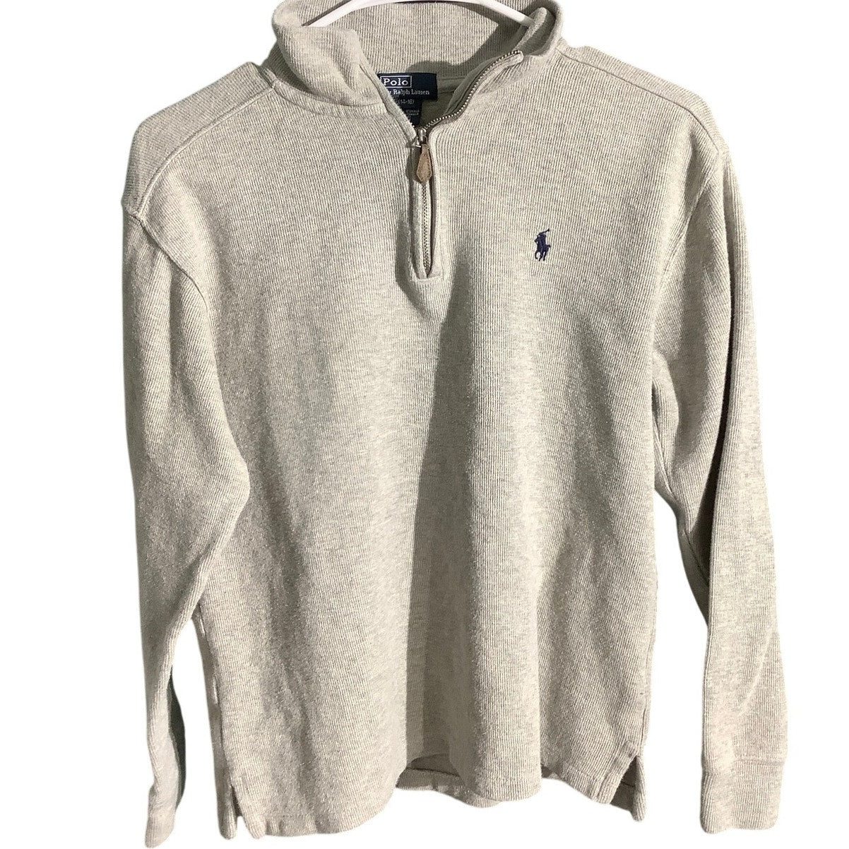 Polo Ralph Lauren Quarter-Zip Pullover Boys Large (14–16)— Classic, Casual, Cozy