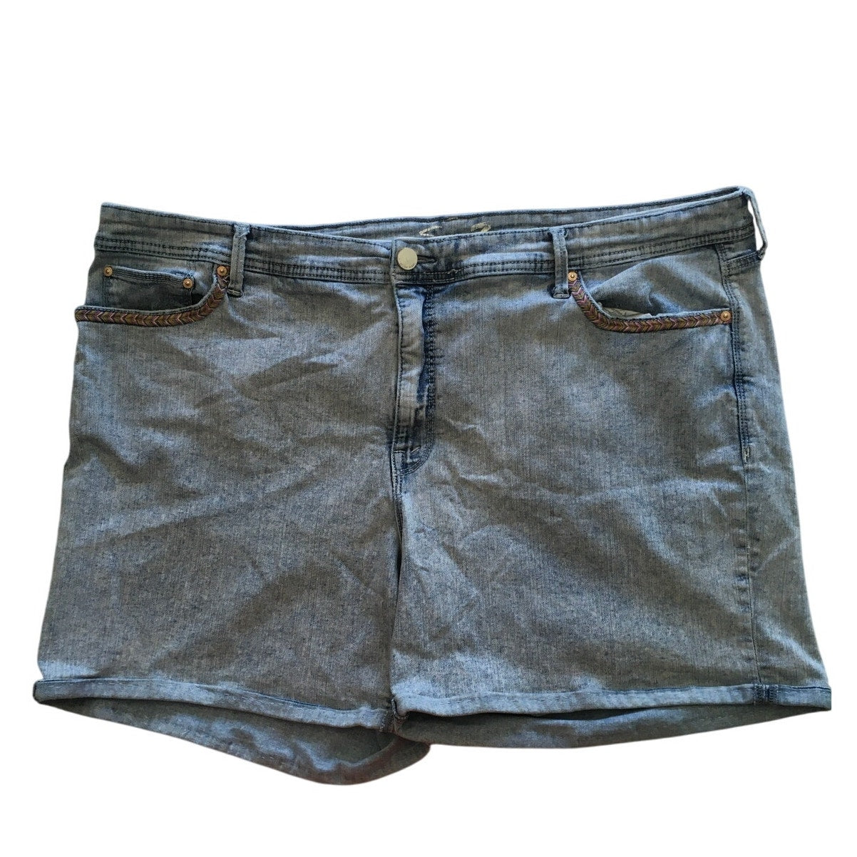 Seven7 Light Wash Denim Shorts Size 26 - Boho, Casual, Vintage