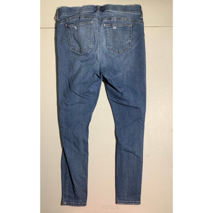 Torrid Women's 12 Short Bombshell Skinny Distressed Blue Jeans