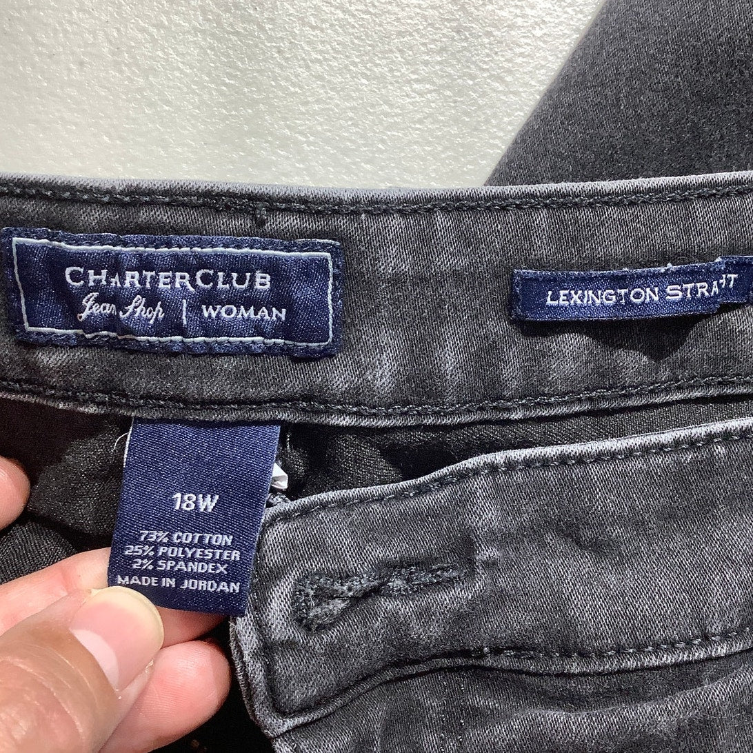 Charter Club Lexington Jeans Women’s Size 18W – Straight Leg, Stretch, Classic