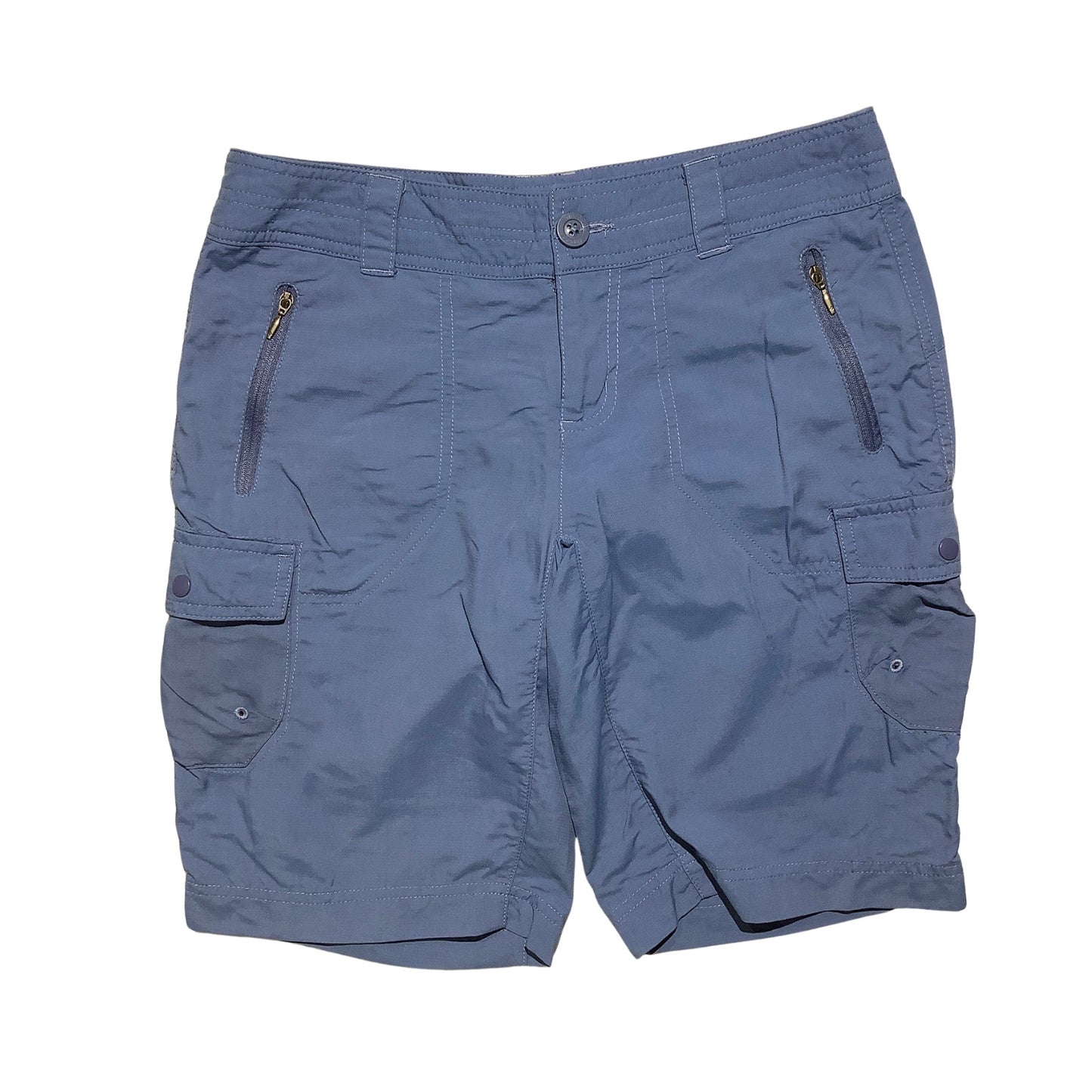 Columbia Blue Hiking Cargo Shorts Women’s Size 4 10L — Outdoor, Utility, Casual