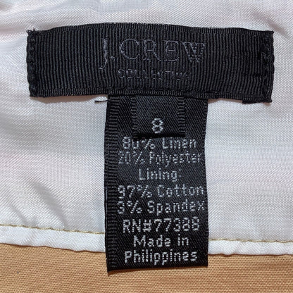 J. Crew Pencil Skirt Linen Blend Women's 8 — Business Casual, Summer, Neon