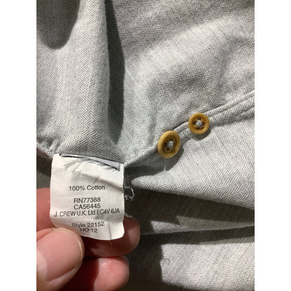 J.Crew Light Gray Button-Down Shirt Men’s Size LG – Casual, Classic, Cotton