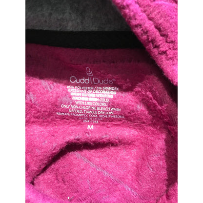 Cuddl Duds Magenta Fleece 1/4 Zip Pullover Size M - Cozy, Casual, Athleisure
