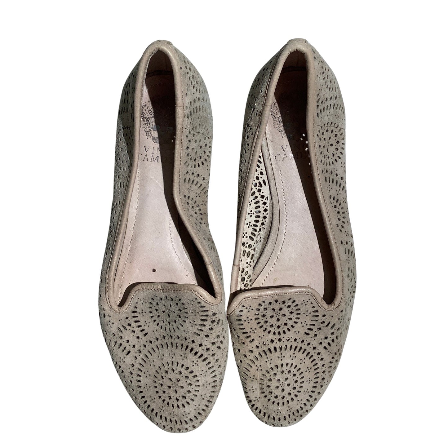 Vince Camuto Lancaster Flats Women Size 6.5M Taupe — Classic, Chic, Office