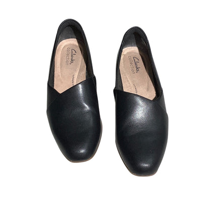 Clarks Juliet Palm Black Loafers Women’s Size 7M – Classic, Minimalist, Slip-On