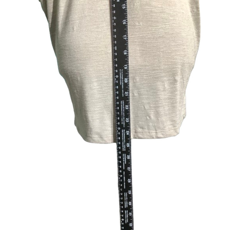 Juicy Couture Light Gray V-Neck Twist Tee Women’s Large – Casual, Relaxed, NWT