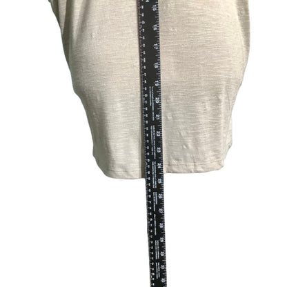 Juicy Couture Light Gray V-Neck Twist Tee Women’s Large – Casual, Relaxed, NWT