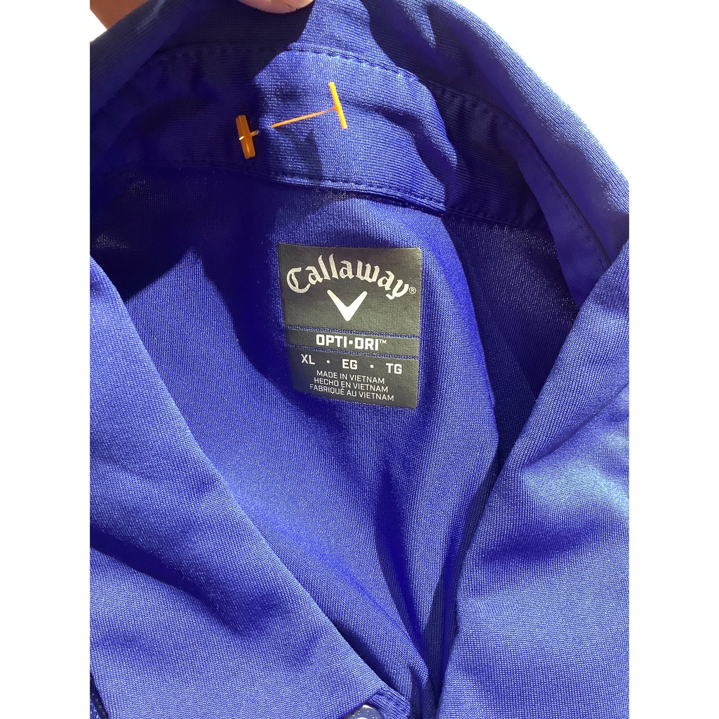 Callaway Blue Golf Polo Men’s XL Opti-Dri — Performance, Athletic, Casual