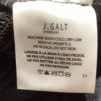 J. Galt Crop Top Women’s Size XS Black — Tie Front, Casual, Trendy