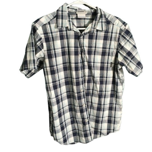 Columbia Men's Plaid Button-Up Shirt M - Outdoor, Preppy, Casual