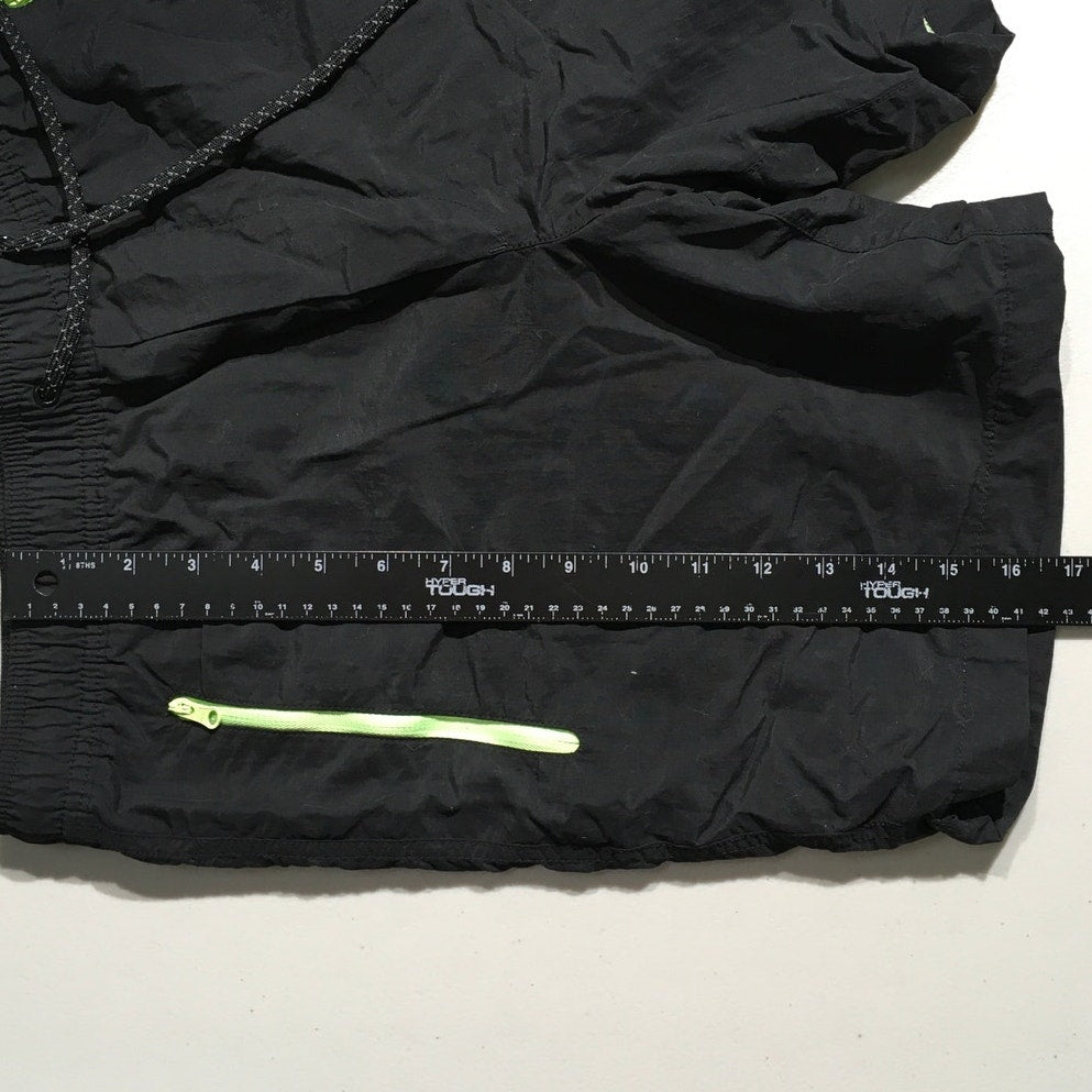 American Eagle Black Neon Green Shorts Size SM - Streetwear, Athleisure, Sporty