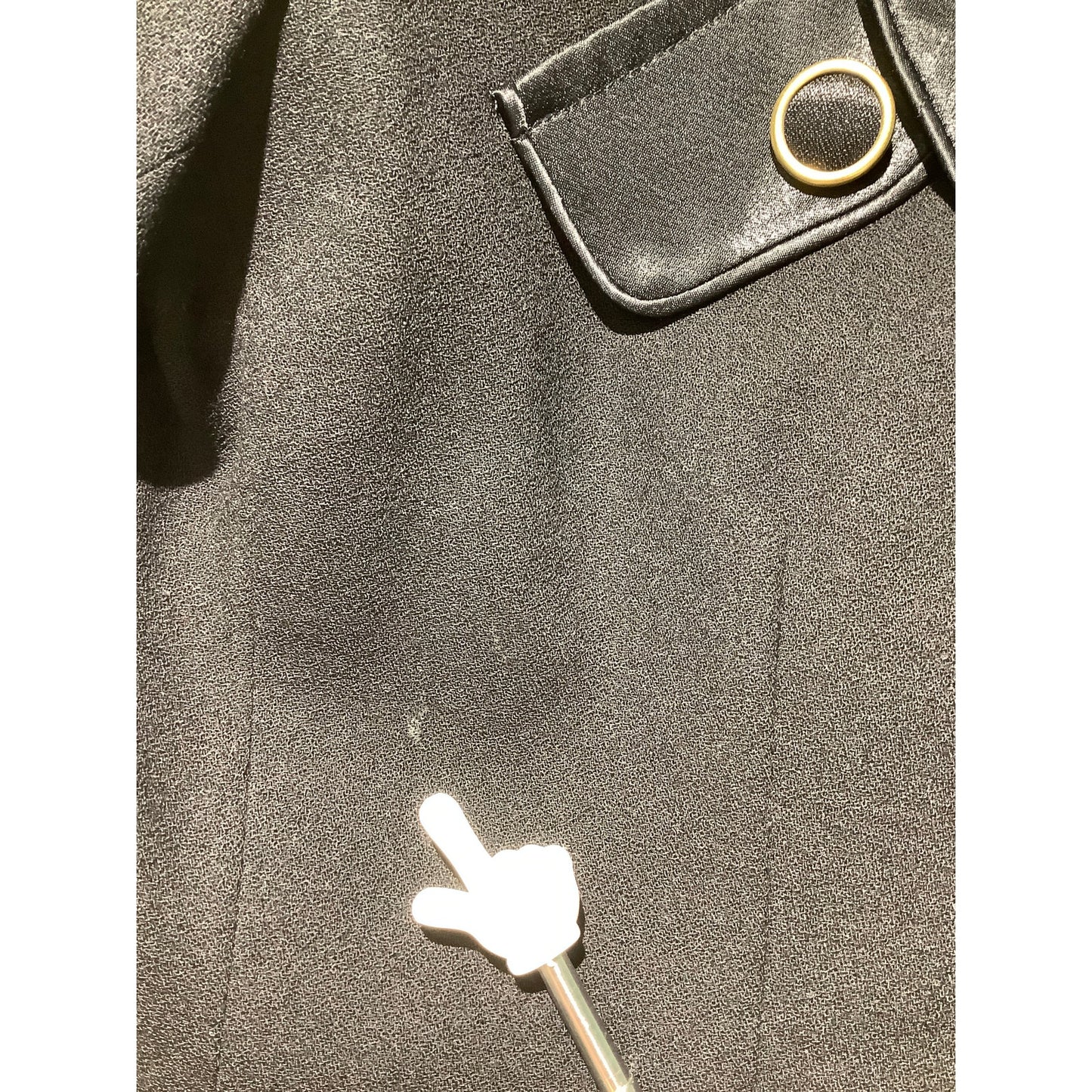 Stanley Blacker Wool Blazer Black Women’s 14 — Formal, Double Breasted, Classic