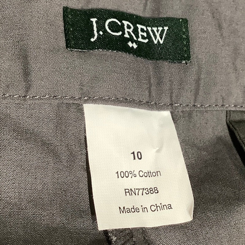 J.Crew Gray Cotton Shorts, Size 10 – Minimalist Classic Casual