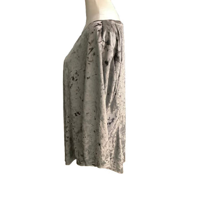 Westport 1962 Shimmery Grey Velvet Top XL – Elegant, Flowy, Comfortable